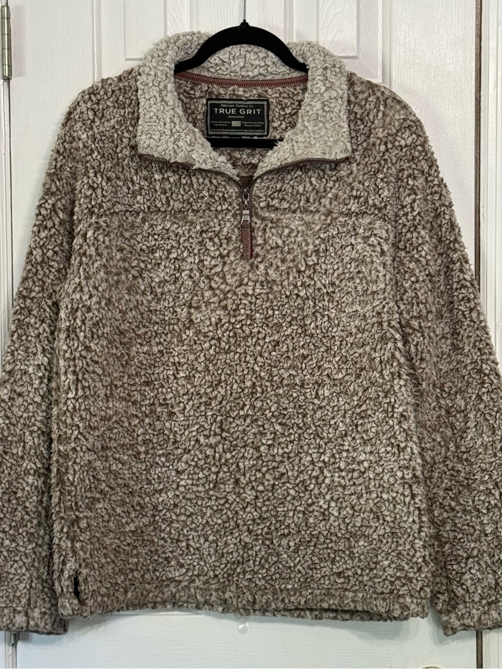 True Grit American Outdoor Co  Cozy Sherpa Fleece 1/4 Zip Pullover Women’s Small